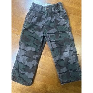 Oshkosh Camo Corduroy Pants Toddler Size 4T 100% Cotton